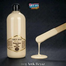 ART IST Kendinden Vernikli Plus Vernikli Boya 500ML - 003 Antik Beyaz