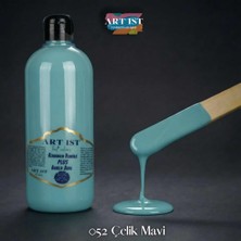 ART IST Kendinden Vernikli PLUS Akrilik Boyalar 500ML - 052 Çelik Mavi