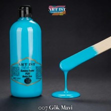 ART IST Kendinden Vernikli PLUS Vernikli Akrilik Boyalar 500ML - 007 Gök Mavi