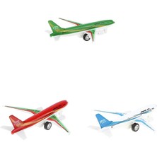 Asya Oyuncak Die Cast Sesli ve Işıklı Çek Bırak Uçak