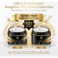 2 x 100 gr - Vita-Glow Cilt Tonu Eşitleyici C Vitamini & Kolajen Kremi Nungtime