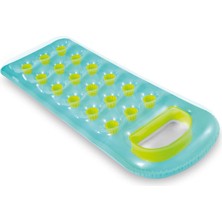 Intex Bardaklı Mavi Turuncu Yatak 188X71 cm