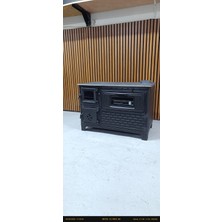 FLAME STOVE  FS-329  MAT SİYAH 47 LİK DÖKÜM TUĞLALI  KUZİNE