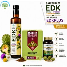 Çare Burada Çareburada Edk Sirke 500 ml & Dr. Bronos Edk Bitkisel Toz 30 Stick & Enginar Yaprağı 60 Kapsül | Enginar, Devedikeni, Karahindiba