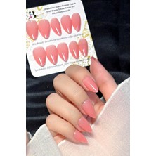 Easy Beauty Kısa Badem 24 Adet Takma Tırnak Seti W1507