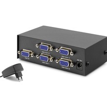 Aslanoğlu Store VGA Splitter 1 In 4 Out 200 Mhz - Siyah HDX1278