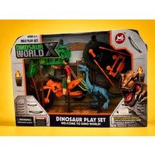 Dinosaur World x Araçlı Figürlü Dinazorlu Oyun Seti 30X20 cm Pakette ( 3 Çeşittir Seçenek Belirtilmezse Herhangi Biri Gönderilir)