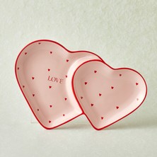 Karaca Heart To Heart Kalp Detaylı Sunumluk 26 cm Pembe