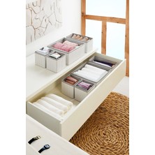 Prendi Home Gri Çizgili Çekmece Içi Organızer Set - DDLC-177
