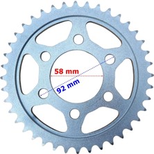 7RKS-SRK125R-035 Rks SRK125 Arka Dişli 428 40T Iç 58 mm 6 Delik