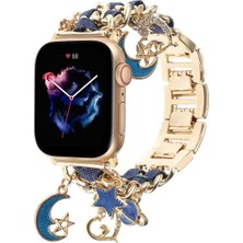 Kılıf Benim Apple Watch Kalp ve Anahtar Figürlü Kordon ,ayarlanabilir Metal Tasarım; Apple Watch 38/40/41/42/44/45/46/49MM ve Ultra/se/10-11 Serileri ile Uyumlu