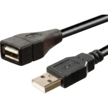 Mob Elektromarket Gabble USB Uzatma Kablosu Erkek Dişi Data Veri Aktarım Klavye Mouse Yazıcı Uzatıcı 3 Metre