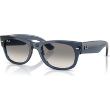 Ray-Ban Rb 0832S 684532 55 Mega Wayfarer Unisex Kare Şeffaf Mavi Kemik Güneş Gözlüğü