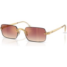 Ray-Ban Rb 3928 001/8H 54 BY A$AP ROCKY Güneş Gözlüğü 54 mm Altın Çerçeve Degrade Bordo Cam UV 400