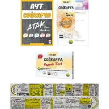 Pano Yayınları Ayt Coğrafya Soru Bankası - Tyt-Ayt Çek Kopart Yaprak Test - Tyt-Ayt Kutulu Yaprak Test Video Çözümlü Set + Özel Cetvel