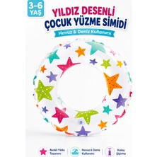 Yıldırım Oyuncak Desenli Şişme Çocuk Yüzme Simidi 51CM 3–6 Yaş – Havuz ve Deniz Kullanımına Uygun