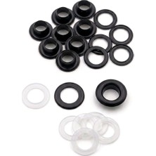 Klinkshop 4 Numara Siyah Renk Kuşgözü - 6 mm Aparatsız Malzeme Paketi - 100 Adet Paslanmaz Pirinç Kuşgözü