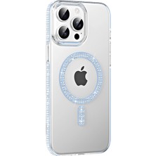 Drop Tedarik Joko Apple Iphone 15 Pro Move Taşlı Magsafe Kapak - Mavi