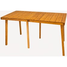 Woodensa Çok Amaçli Katlanabilir Kamp, Piknik Masasi Kiraz 60X60X9