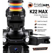Atl Atlantis K22 Shoot Frizbi Fırlatma Özellikli Fırçasız Motorlu Rc Drone Hava Fotoğrafçılık Dron Katlanabilir Akıllı Sensör Kumandalı Wifi Fpc Vanlı Görüntü Elektirikli Kamera