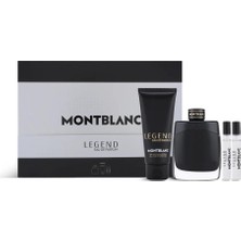 Mont Blanc Legend Edp 100 ml + Edp 2 x 7,5 ml + 100 ml Shower Gel Erkek Parfüm Seti