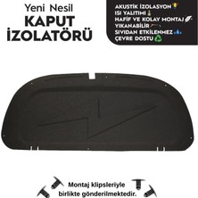 Öz-İş Toyota Corolla Sedan Kaput Izolatörü Akustik İzolasyon ve Isı Yalıtımı İçin 2020 Kasım Sonrası Uygun