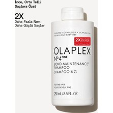 OLAPLEX No.4 250 ml İnce Telli Saçlar İçin Besleyici Bakım Şampuanı Kokusuz Vegan Formül