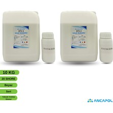 Ancapol 20 Shore RTV-2 Kalıp Silikonu - Beton, Polyester ve Büyük Obje Kalıp Silikonu 10 KG