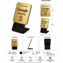 Hedef Hediyelik Google Değerlendirme Nfc Standı – Siyah Pleksi Üzeri Gold Rowmark