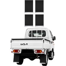 Otokap Universal Kia Bongo Kamyonet Paçalık Takımı Ön Arka Siyah Krom Detaylı 4 Lü Set Çamurluk Tozluk Aksesuar