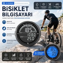 Plentiful Bisiklet Hız ve Mesafe Ölçer – Su Geçirmez LCD Ekranlı Kablolu Km Bilgisayarı