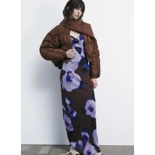 Patrizia Pepe Kahverengi Kadın Standart Fit Mont 8O0180