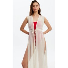 D Lingerie Écru Breeze Uzun Şifon Pareo DM5411