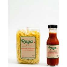 Raya Organik Organik Tatlı Ketçap 300 G - Organik Kalem Makarna 500 2'li Set