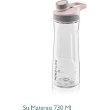 Empressco Şeffaf Spor ve Ofis Su Matarası 730ML Pembe