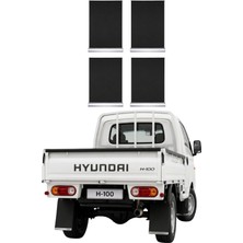 Otokap Universal Hyundai H100 Kamyonet Paçalık Takımı Ön Arka Siyah Krom Detaylı 4 Lü Set Çamurluk Tozluk Aksesuar