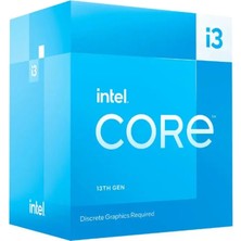 Intel Core Cı3 13100F 3.4ghz 12MB 1700P Fanlı (Box)