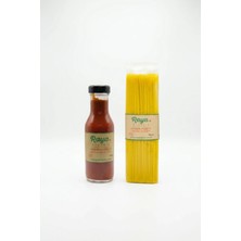 Raya Organik Organik Acı Ketçap 300 gr - Organik Spagetti Makarna 500 gr 2'li Set