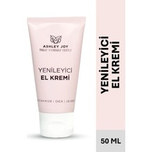 Ashley Joy Yenileyici ve Nemlendirici Anti-Aging El Kremi 50 ml - Niacinamide, Cica, Jojoba, Hyaluronik Asit