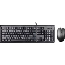 A4Tech A4 Tech Kr-9276 Q Usb Fn Multimedya Klavye+Optik Kablolu Mouse Set