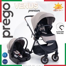 Prego 2028 Venüs Travel Sistem Bebek Arabası Bej