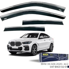 Niken Bmw X6 G06 Cam Rüzgarlığı Kromlu 2020+ Sonrası Uyumlu