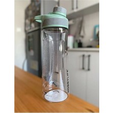 Empressco Şeffaf Spor ve Ofis Su Matarası 730ML, Yeşil Renkli, Sağlıklı ve Kullanışlı