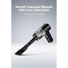 Moresun Buğz Araç Içi Portatif Süpürge Mini El Süpürgesi Kompakt Kullanışlı Temizlik Cihazı Modeli
