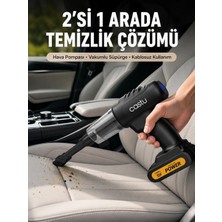 Moresun Buğz Kablosuz Araç El Süpürgesi Hava Pompası Kombinasyon