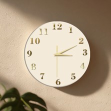 No 26 Dekor Dekoratif Duvar Saati – 33 cm Uv Baskılı Mdf Duvar Saati