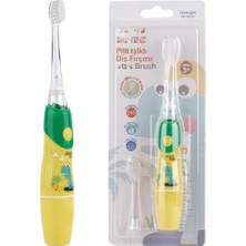 NW NessiWorld Sevimli Dinozor Pilli Işıklı Diş Fırçası