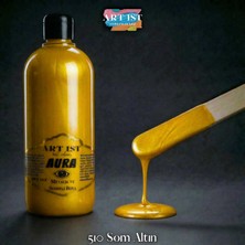 Art Ist Aura Tombul Metalik ve Sedefli Boya 500ML - Som Altın