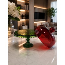 Glore Ayaklı Meyvelik Yeşil - Kırmızı