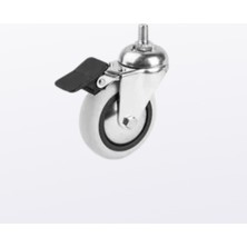 Hts 354 75*25 Pvc Vidalı Frenli Teker